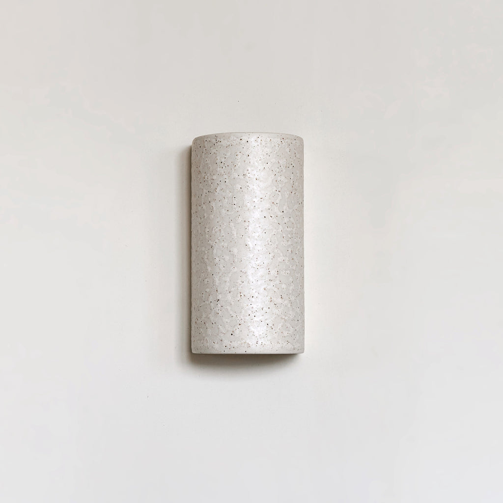 Ceramic wall light CURVE - Beige Spotted Brown