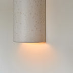 Ceramic wall light CURVE - Raw White
