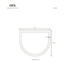 Ceramic wall light CURVE - Raw White