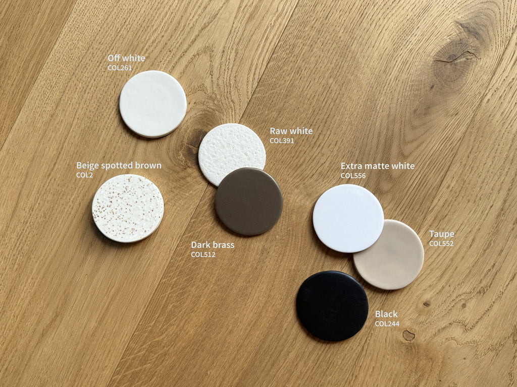 Ceramic wall light CURVE - Raw White