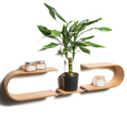 Floating Wooden Wall Shelf - Luno