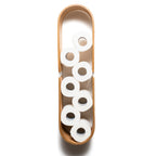 Floating Wooden Wall Shelf - Oval