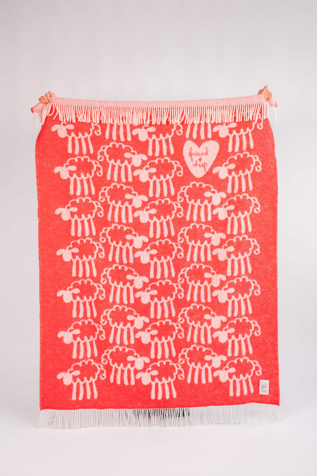 Friendsheep wool throw