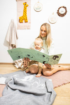 Merino baby blanket - Doggy