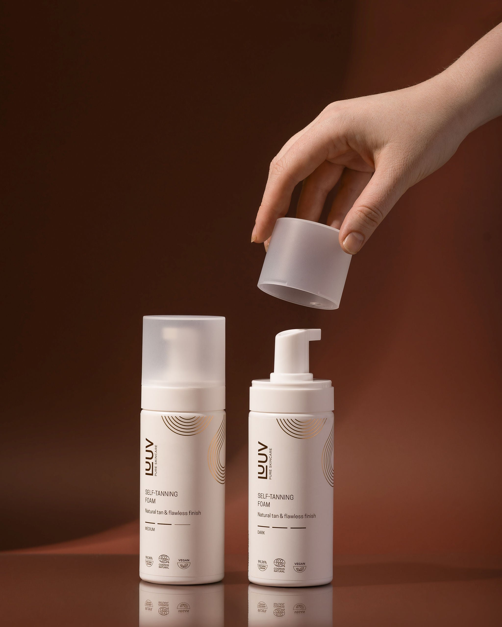 Natural Self Tanning Foam Medium COSMOS, 150ml