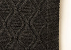 Royal merino throw - Charcoal grey