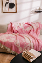 Shrimp love wool throw