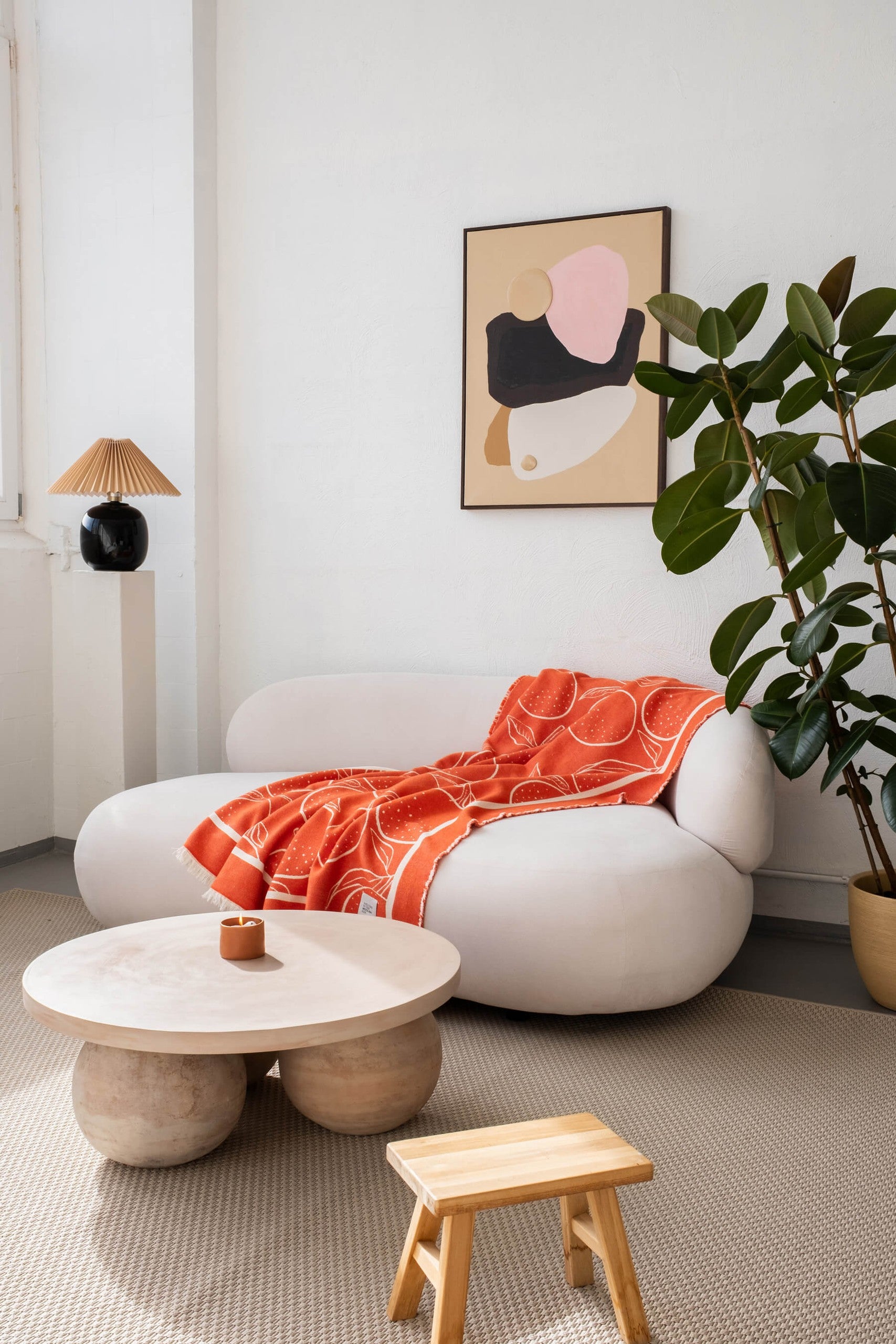 Yuna cotton throw